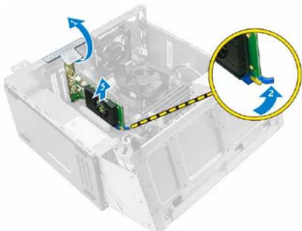 DELL OptiPlex 7040 SFF - Retrait de la carte d'extension PCIe - 1