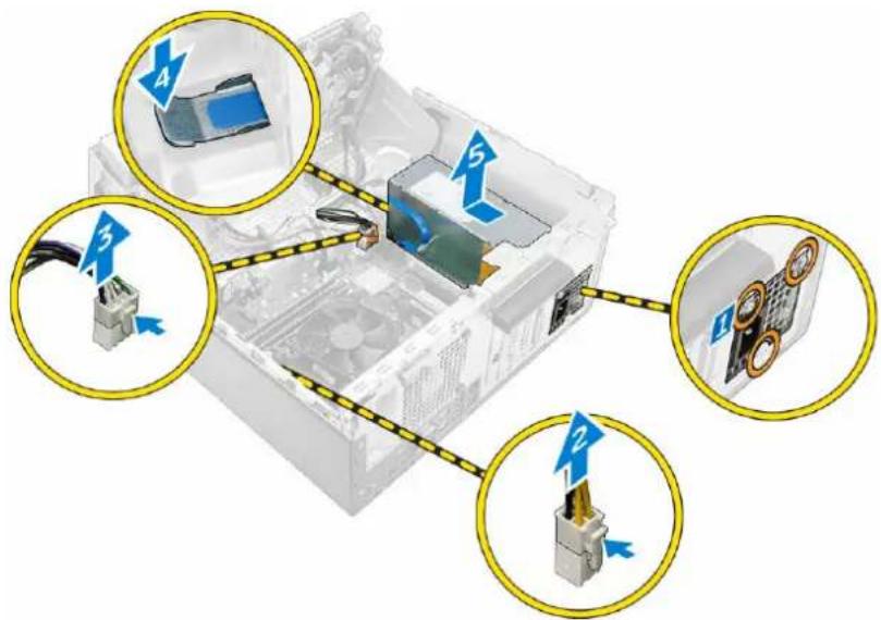 DELL OptiPlex 7040 SFF - Retrait du bloc d'alimentation - 1