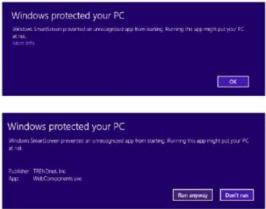 Windows protected your PC Windows SmartScreen prevented an unrecognized app from starting. Running this app might put your PC at risk. More info OK Windows protected your PC Windows SmartScreen prevented an unrecognized app from starting. Running this app might put your PC at risk. Publisher: TRENDn…