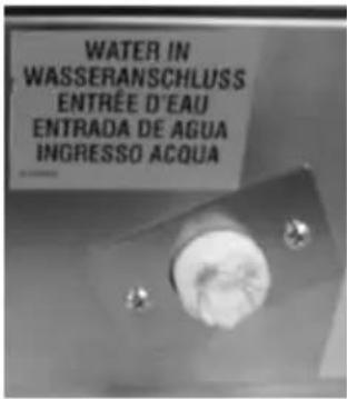 WATER IN WASSERANSCHLUSS ENTRÉE D'EAU ENTRADA DE AGUA INGRESSO ACQUA