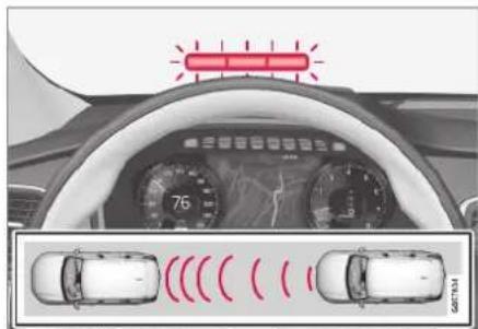 VOLVO XC90 Excellence (2017) - Avertissement de risque de collision - 1
