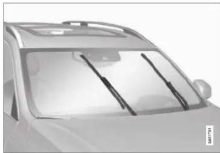 VOLVO XC90 Excellence (2017) - Balais d'essuie-glace en position d'entretien - 1