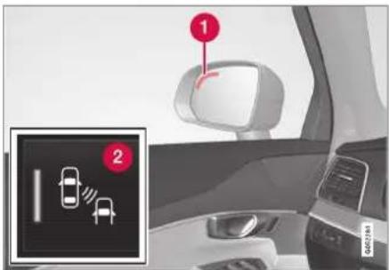 VOLVO XC90 Excellence (2017) - Activer/désactiver Blind Spot Information\* - 1