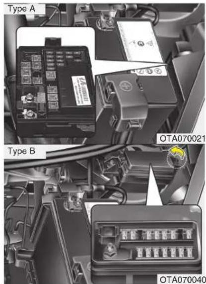 Type A : OTA070021 ; Type B : OTA070040