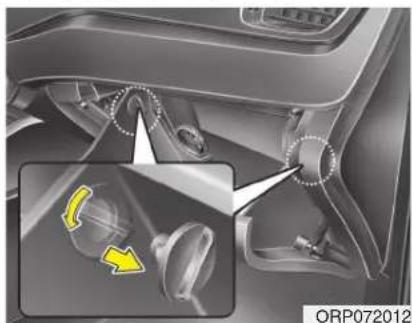 KIA Carens (2014) - Vérification du filtre - 1