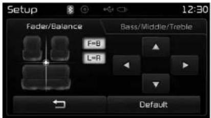 KIA Carens (2014) - Sound Settings (Paramètres sonores) - 1