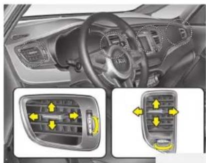 KIA Carens (2014) - Niveau dégivrage (A, D) - 1