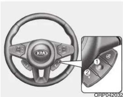 KIA Carens (2014) - Commandes du combiné d'instruments - 3