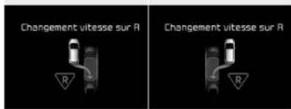 Changement vitesse sur A R Changement vitesse sur R R
