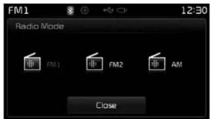 KIA Carens (2014) - Accès au mode Radio - 1