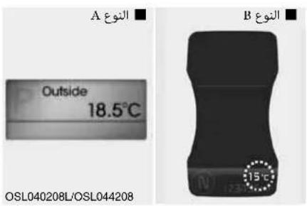 A النوع Outside 18.5°C OSL040208L/OSL044208 B النوع 15°C 1234