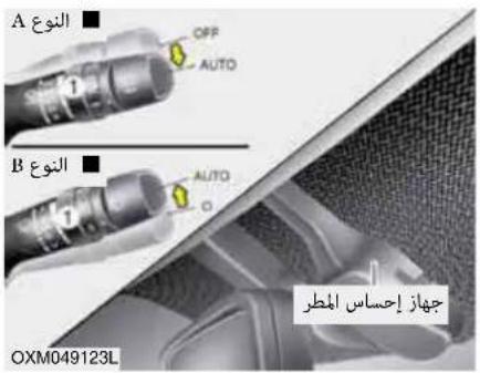 A ON OFF AUTO B ON AUTO O OXM049123L جهاز إحمسا المطر
