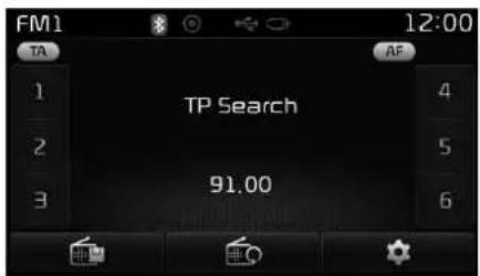 FM1 12:00 TA AF TP Search 4 2 5 3 91.00 6
