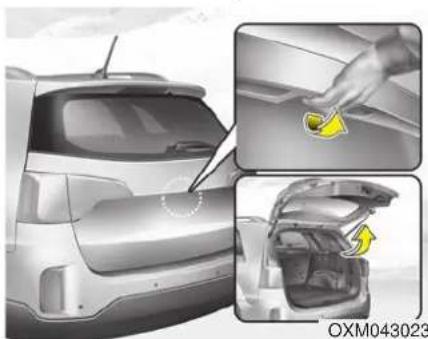 KIA Sorento (2015) - Ouverture du hayon - 1