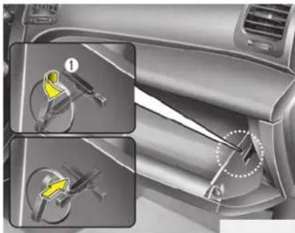 KIA Sorento (2015) - Inspection du filtre - 1