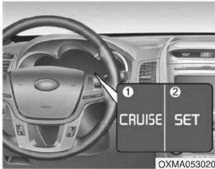 ① CRUISE SET ② OXMA053020