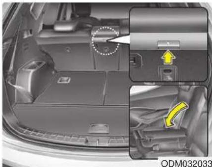 KIA Sorento (2015) - Pour rabattre le dossier du siège arrière - 3