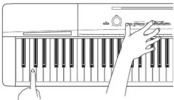 CASIO PX-160BK - Changement des octaves des claviers pour l'interprétation à quatre mains - 1
