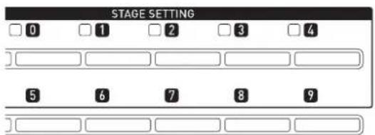 STAGE SETTING 0 1 2 3 4 5 6 7 8 9