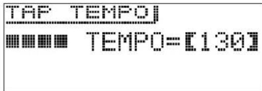 CASIO PX-5SWE - Tapez quatre fois sur le bouton ^29 (TAP) à la vitesse (tempo) souhaitée. - 1