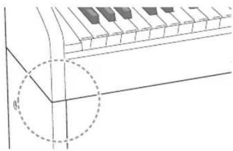 CASIO PX-860WE - 3-2. Si vous prévoyez de changer de place le piano et de l'appuyer contre une paroi, desserrez les deux vis (une sur l'extérieur de chaque panneau latéral) qui fixent les ferrures. Vous n'avez pas besoin de retirer les vis dans ce cas. - 11