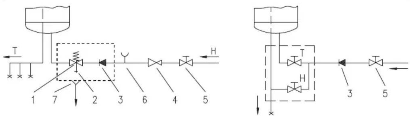 graph TD A["Valve 1"] --> B["Pump"] C["Valve 2"] --> D["Pump"] E["Valve 3"] --> F["Pump"] G["Valve 4"] --> H["Pump"] I["Valve 5"] --> J["Pump"] K["Valve 6"] --> L["Pump"] M["Valve 7"] --> N["Pump"] O["T"] --> P["Return Line"] Q["H"] --> R["Return Line"]