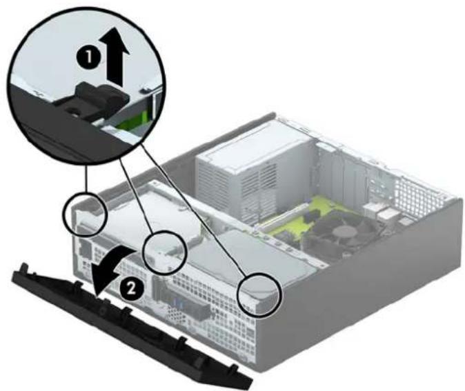 HP EliteDesk 800 G2 SFF - Retrait du panneau avant - 1