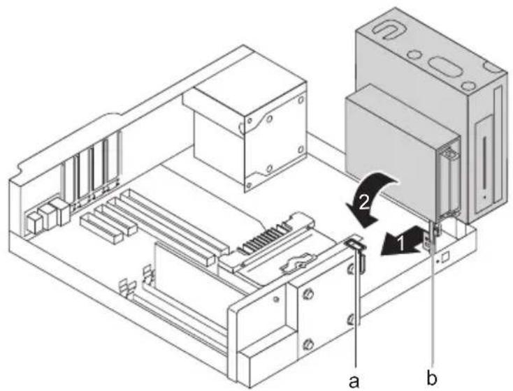 FUJITSU Esprimo D756 - Fermeturedelacagedelecteur - 1