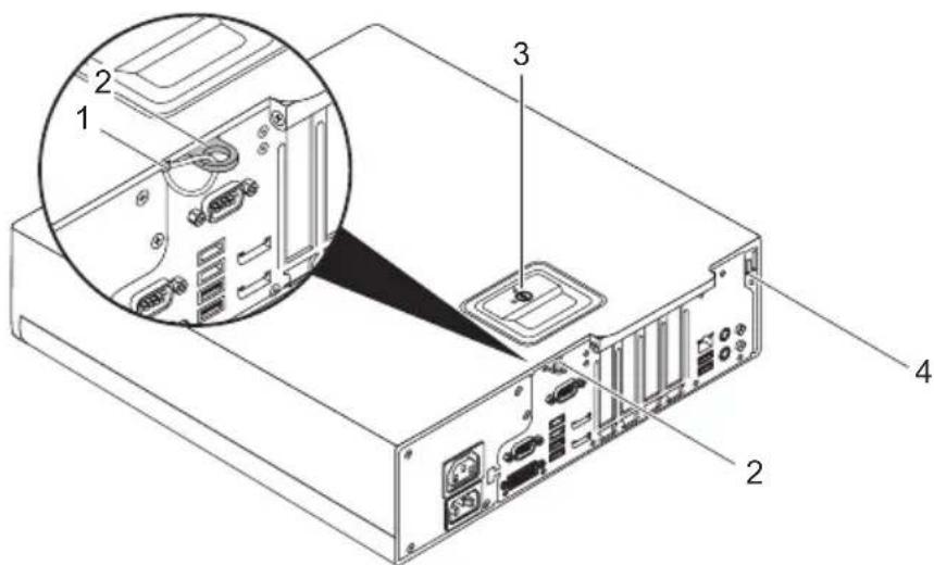 FUJITSU Esprimo D756 - Protectionetverrouilla gemécaniquesduboîtier - 1