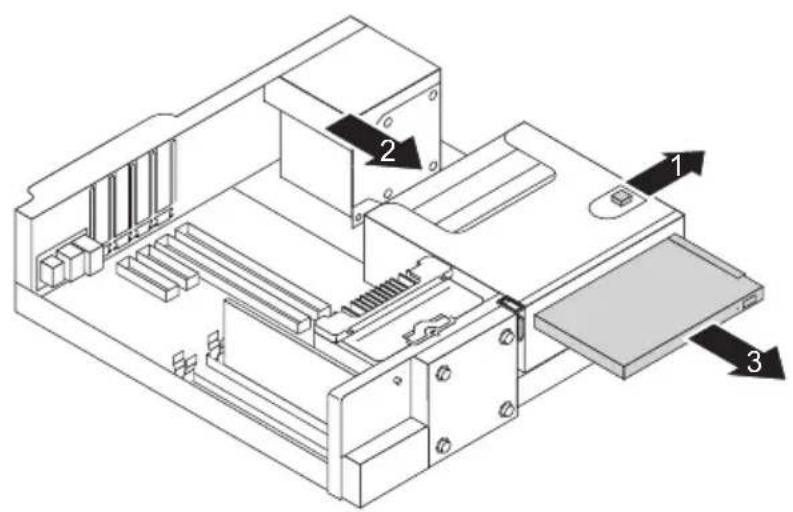 FUJITSU Esprimo D756 - Démontaged'unlecteurSlimLine - 1