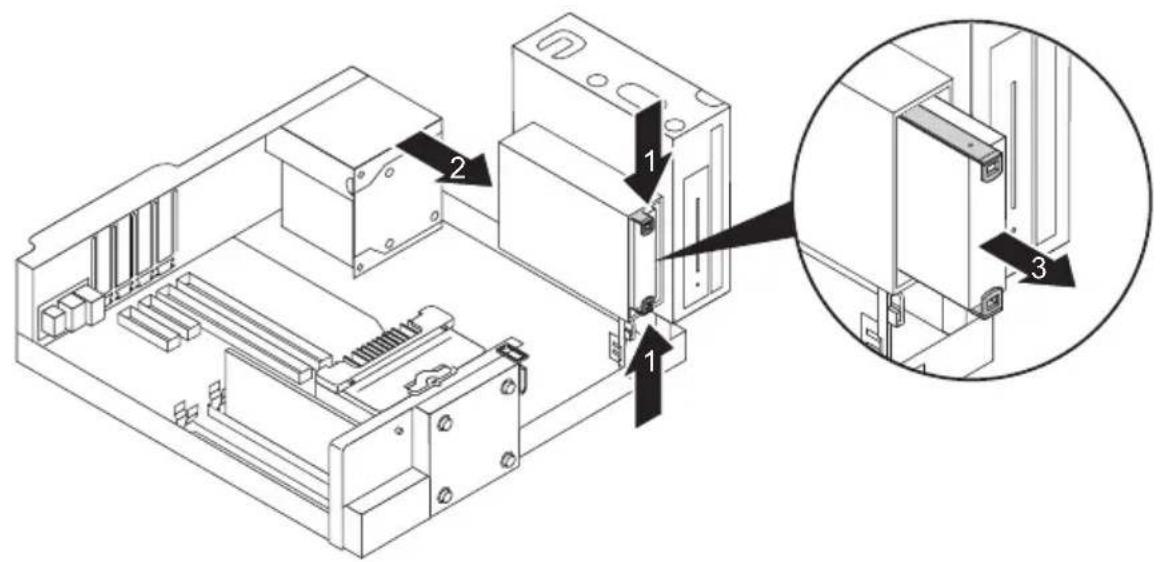 FUJITSU Esprimo D756 - Démontagedulecteur - 1
