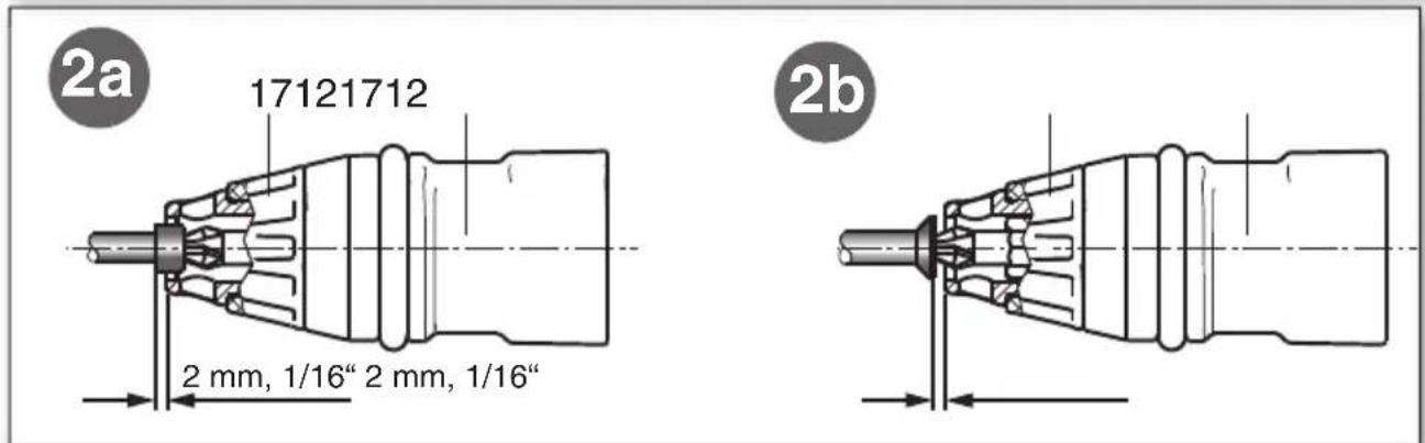 2a 17121712 2 mm, 1/16" 2 mm, 1/16" 2b