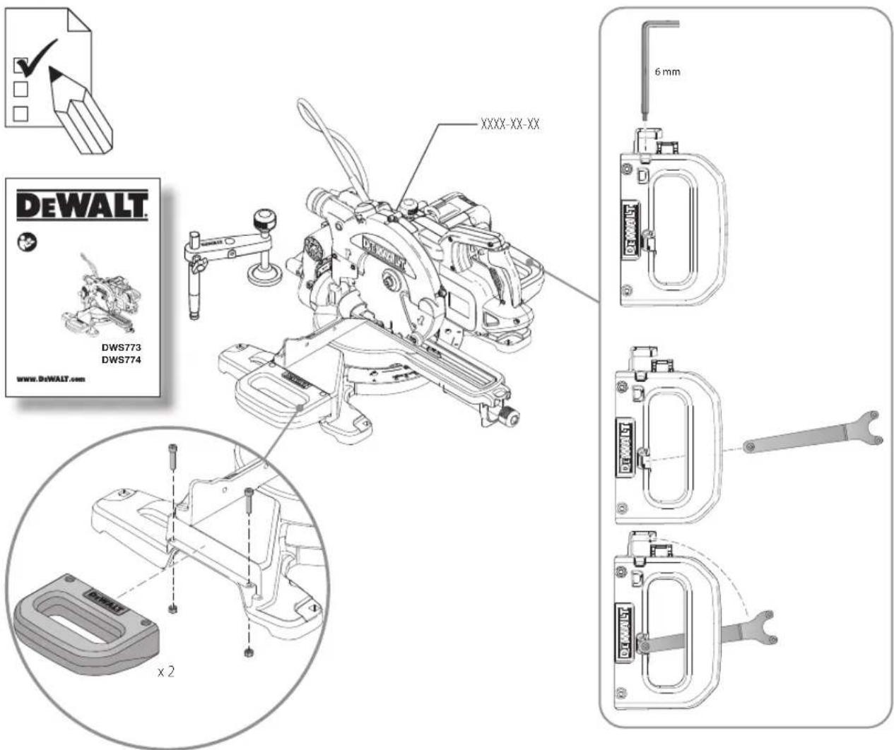 DEWALT DWS773 DWS774 www.DeWALT.com XXXX-XX-XX 6 mm x 2