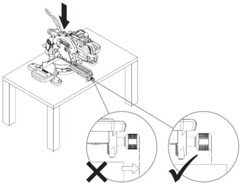 Technical diagram showing mechanical assembly with labeled components and directional arrows, including crosshair and checkmark annotations.