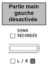 CASIO AP-460BK - Tout en tenant le bouton FUNCTION enfoncé, appuyez sur le bouton RECORDER (L/R) pour sélectionner la partie que vous voulez désactiver. - 3