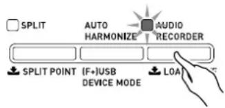 SPLIT AUTO AUDIO HARMONIZE RECORDER SPLIT POINT (F+USB DEVICE MODE) LOA