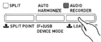 SPLIT AUTO HARMONIZE AUDIO RECORDER SPLIT POINT (F+)USB DEVICE MODE LOAD