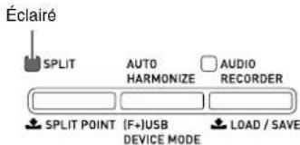 Éclairé SPLIT AUTO HARMONIZE AUDIO RECORDER SPLIT POINT (F+)USB DEVICE MODE LOAD / SAVE