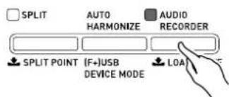 SPLIT AUTO HARMONIZE AUDIO RECORDER SPLIT POINT (F+)USB DEVICE MODE LOAD