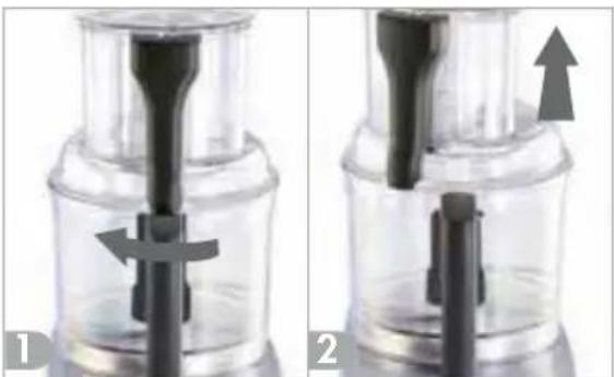 MAGIMIX Pâtissier 18630F - DÉMONTAGE DES CUVES TRANSPARENTES - 1