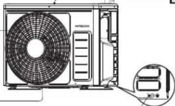 HITACHI RAS-E10HB - Salida de aire - 1