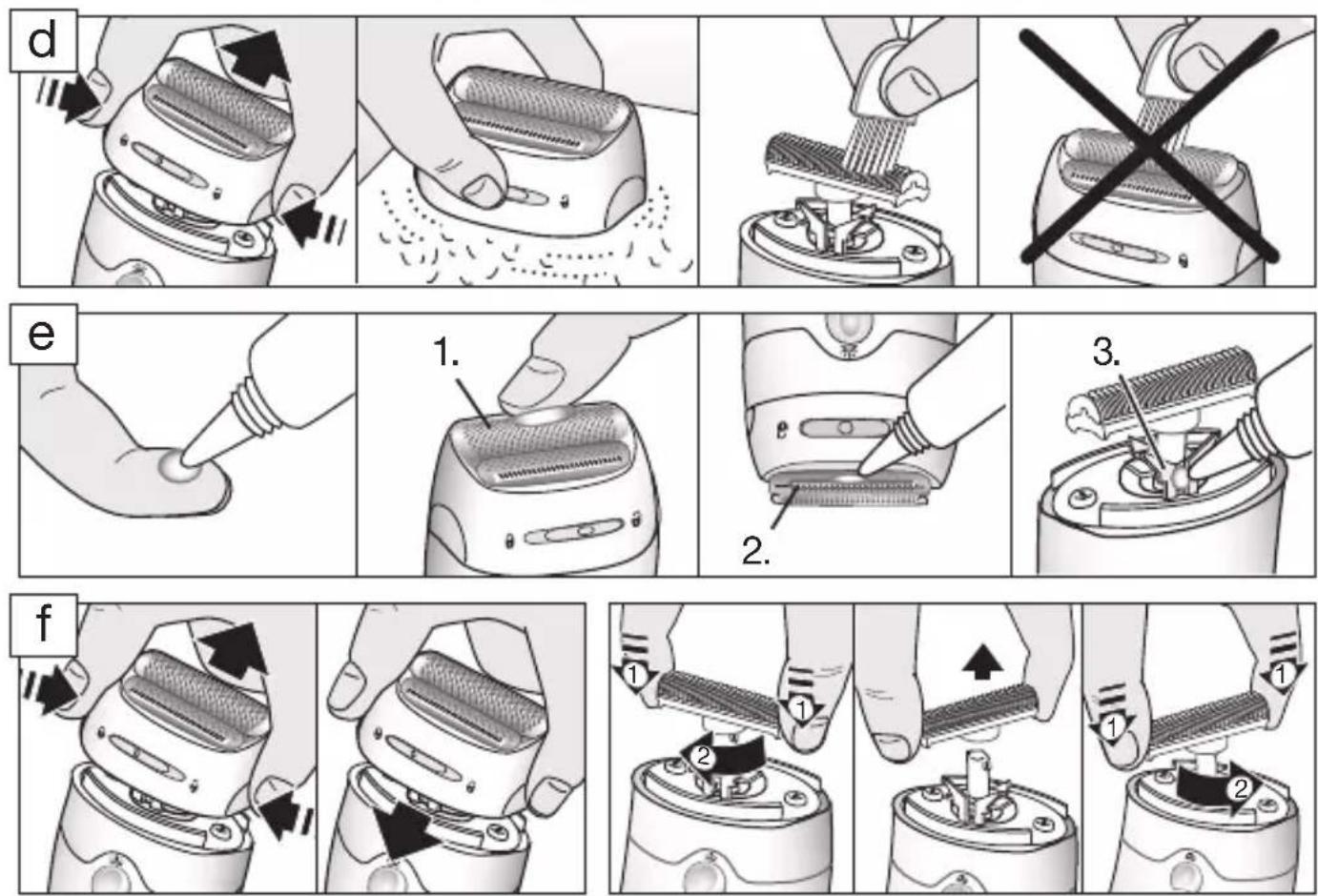 graph TD A["Step d: Insert a hairbrush"] --> B["Step 1: Discharge or clean"] B --> C["Step 2: Cut the brush into a hairbrush (with a flat blade), using a tool to remove or retain the brush"] C --> D["Step 3: Remove or clean again"] D --> E["Step 4: Cut the brush into a hairbrush with a flat blade, u…