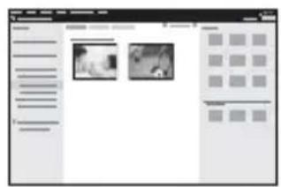 Screenshot of a web interface displaying two image thumbnails and a grid layout, likely for content or settings purposes.