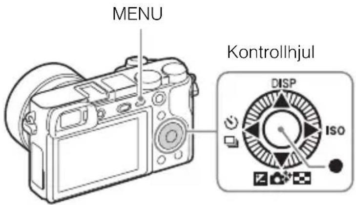 MENU Kontrollhjul DISP ISO