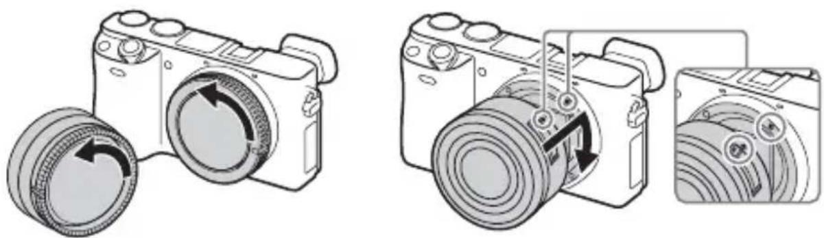 SONY Alpha a6000 - Attaching/removing the lens - 1