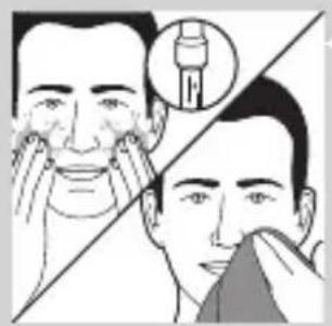 PHILIPS SHAVER Series 7000 S7710 - Valymo šepetėlio priedo naudojimas - 5