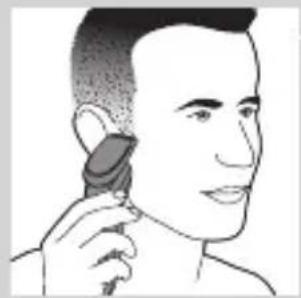 PHILIPS SHAVER Series 7000 S7710 - Utilizarea accesoriiului pentru tuns - 1