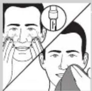 PHILIPS SHAVER Series 7000 S7710 - Tirīšanas sukas uzgaļa izmantošana - 4