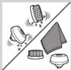 PHILIPS SHAVER Series 7000 S7710 - Curățarea accesoriiului cu perie de curățare - 2