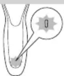 Diagram showing a droplet inside a tube with a labeled star and arrow pointing to the droplet's center.
